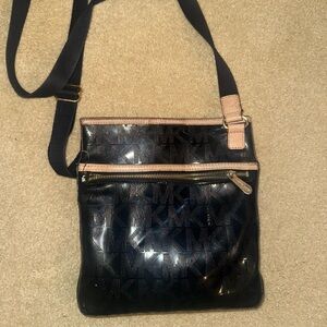 Michael Kors Glossy Black Crossbody Bag